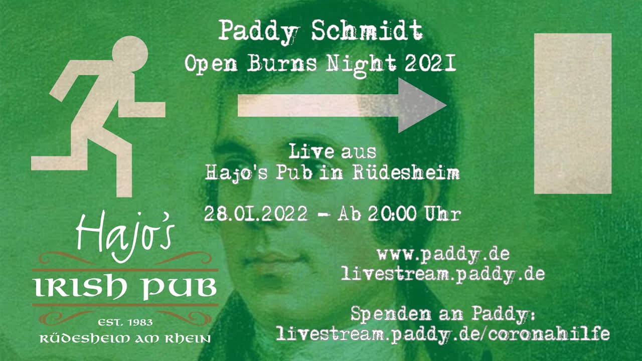 Paddy Schmidt - Burns Night (Aufzeichnung vom 28.01.2022 aus Hajo's Pub in Rüdesheim)