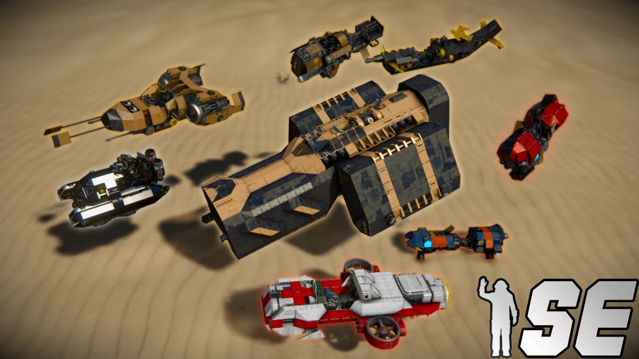 The NEW hover/flying bikes -Space Engineers-