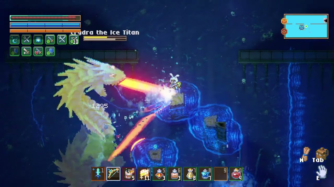 Core Keeper Crydra boss fight