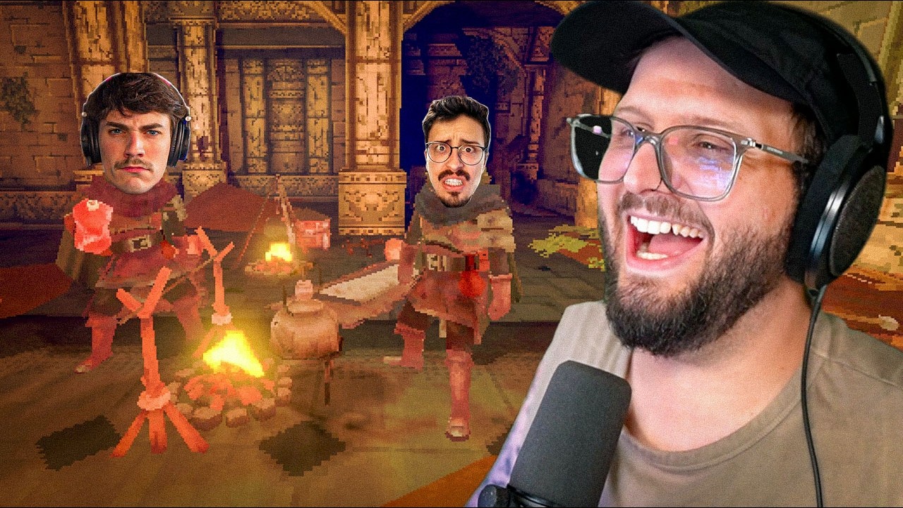 3 IDIOTAS PRESOS NUM JOGO BRASILEIRO! - Deep Dish Dungeon