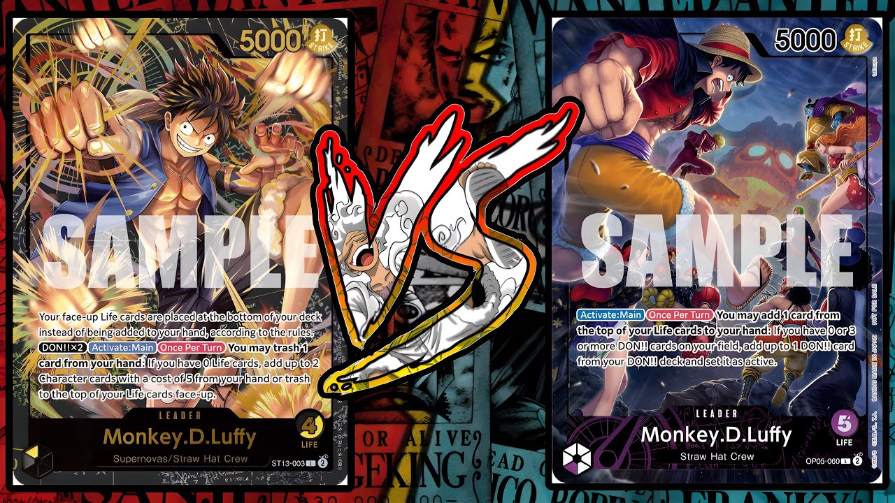 Purple Luffy VS Black Yellow Luffy | One Piece TCG | OP09 Tournament Gameplay