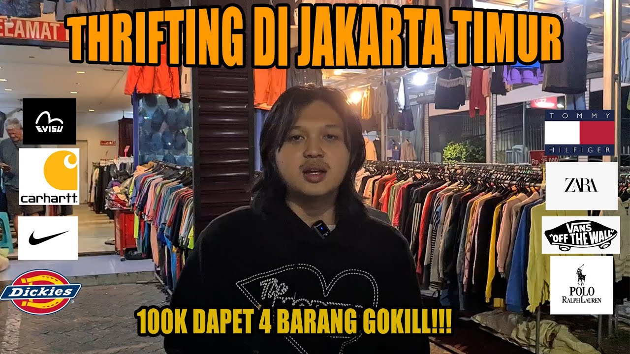 THRIFTING MODAL 100K DAPET 4 BARANG GOKIL!!! - THRIFTING JAKARTA TIMUR JATINEGARA