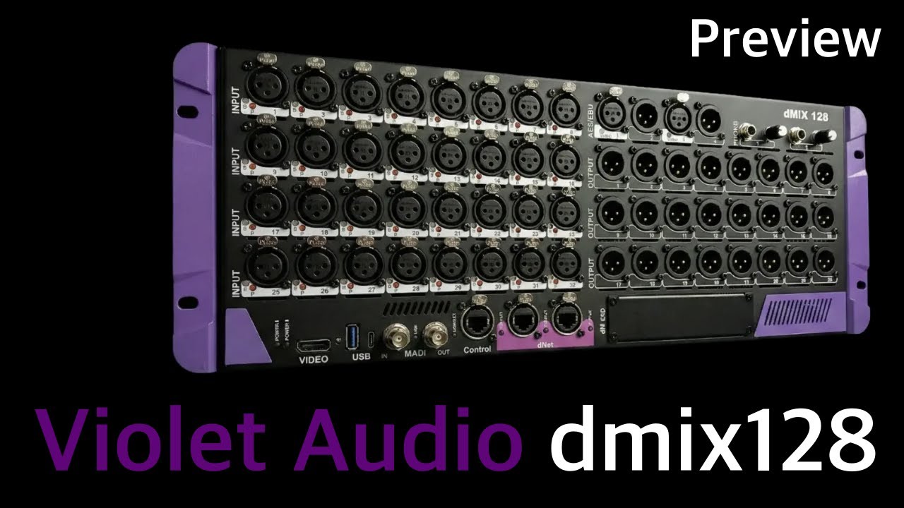 [프리뷰] 서페이스리스 믹서 끝판왕!! - violet audio dmix 128