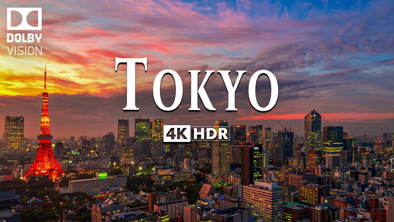 ТОКИО 4K ULTRA HD [60FPS] — вдохновляющая кинематографическая музыка и красивый городской пейзаж