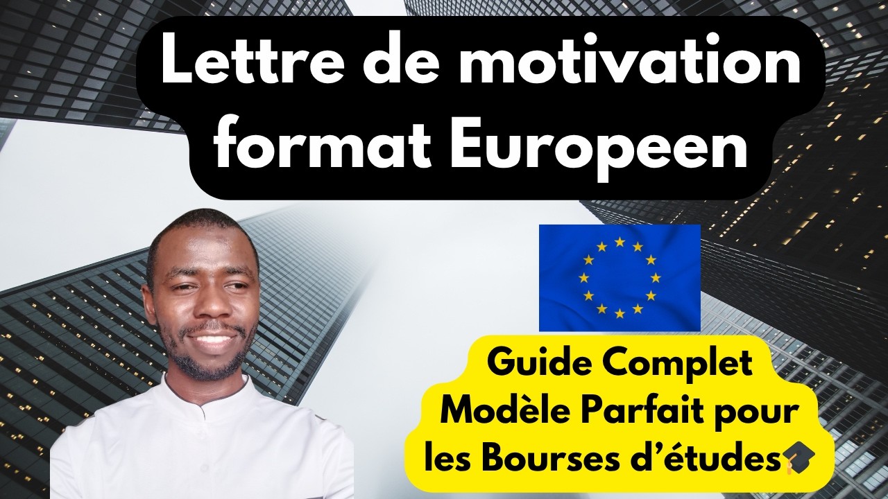 Tu veux une bourse en Europe ? Voici la lettre qu’il te faut !