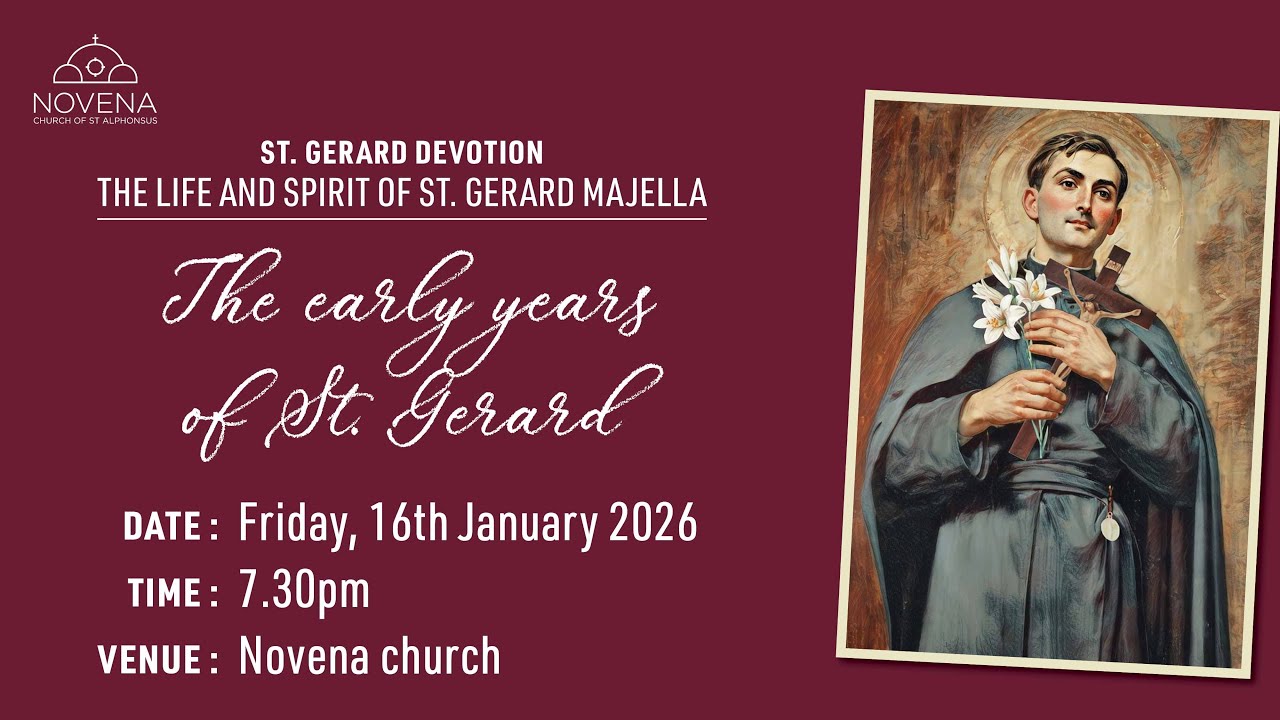 Saint Gerard Devotion, 7.30pm (16 January 2026)