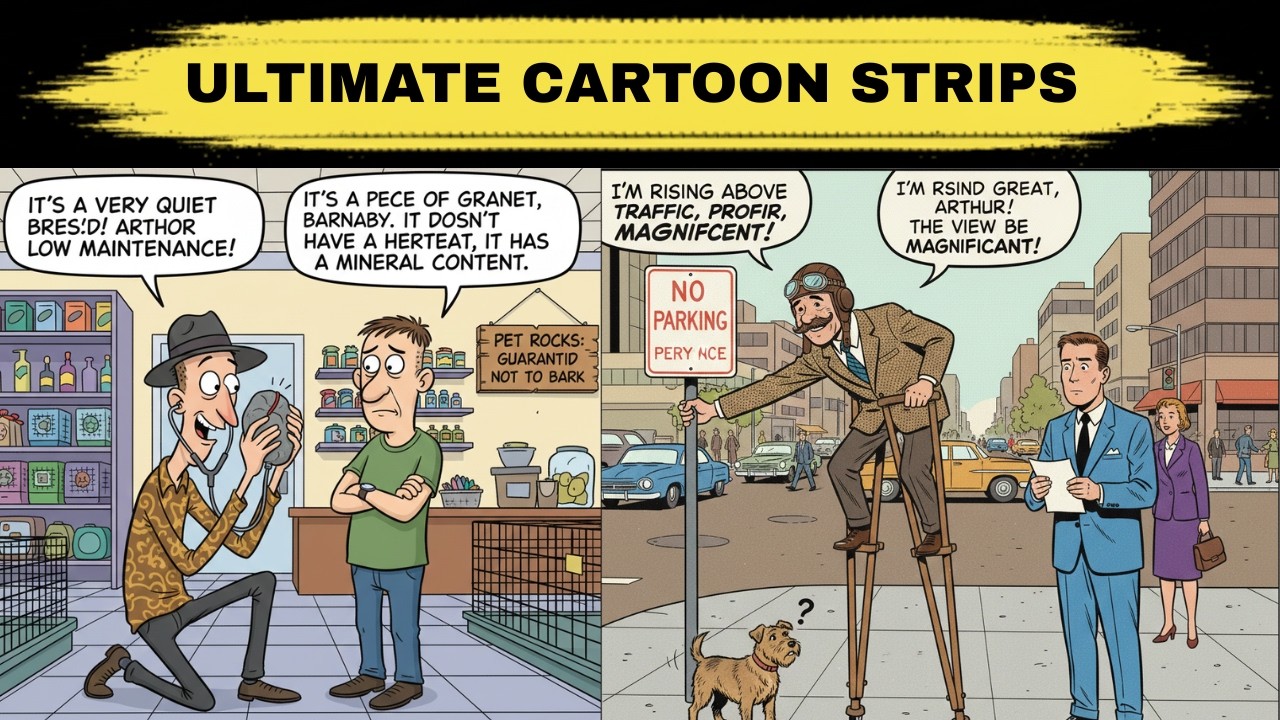 Ultimate Cartoon Strips That Make You Laugh Without Trying! 😂 | Retro Comedy