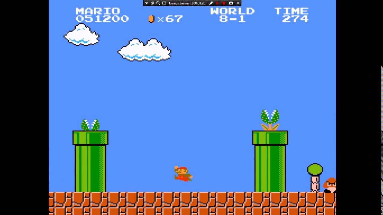 [TAS] : SUPER MARIO BROS | NES | any% speed run | #1