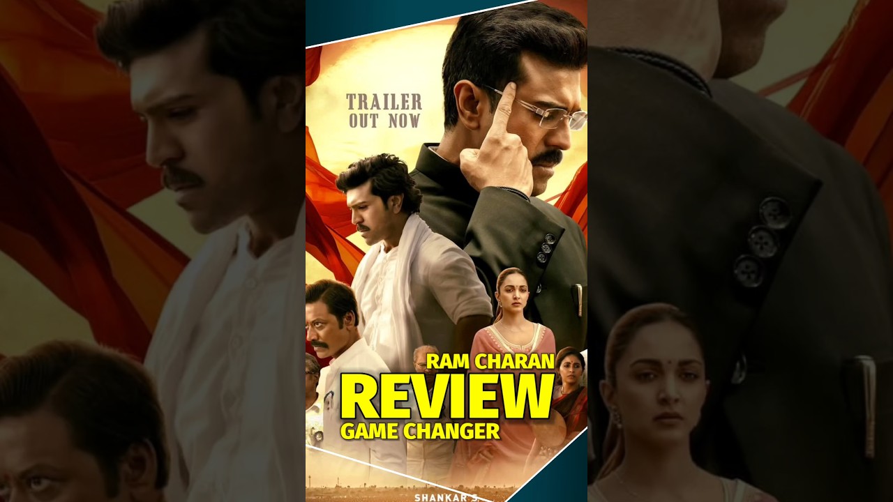 🔥 Ram Charan's Game Changer Trailer Review | 🎥 Epic Action & Drama! ⭐ 