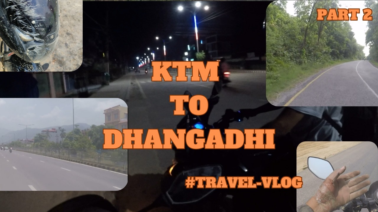 Kathmandu To Dhangadhi Ride | Vlog 7 part 2 | Jhadiyo bike bata Daouna ma 🤕