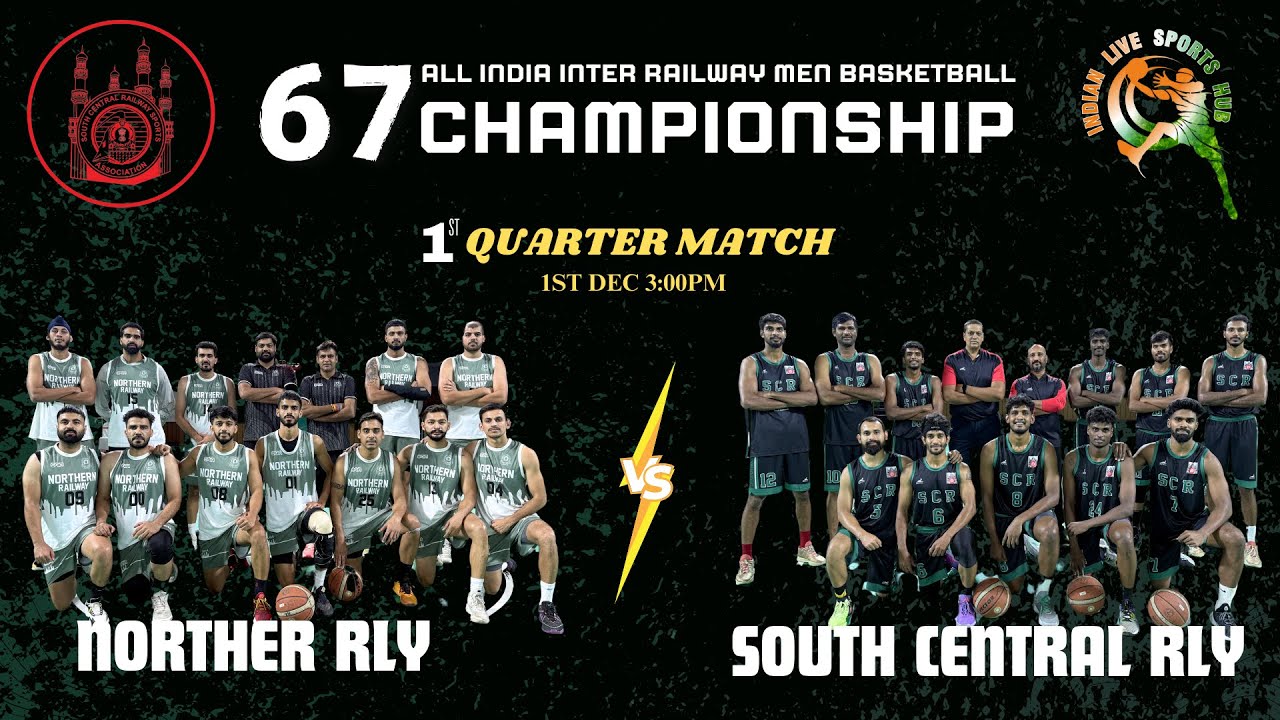 NR VS SCR || QUARTER FINAL || 67th ALL INDIA INTER RAILWAY MEN BASKETBALL CHAMPIONSHIP 2024 KOLKATTA