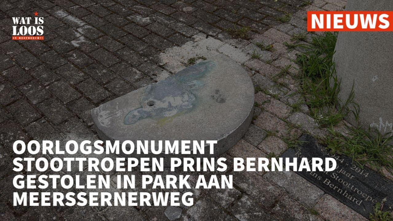 OORLOGSMONUMENT STOOTTROEPEN PRINS BERNHARD GESTOLEN IN PARK AAN MEERSSENERWEG