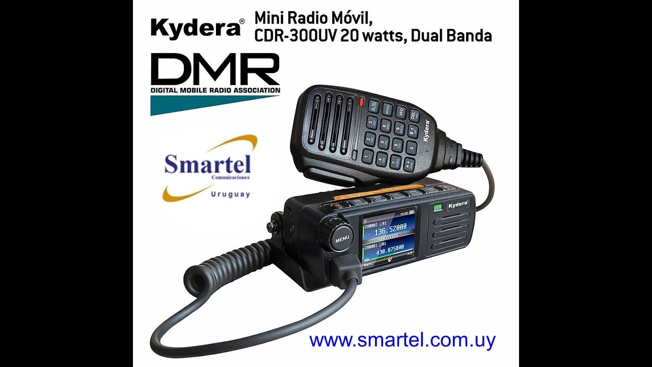 Programar Kydera CDR-300 UV DMR GPS VHF/UHF