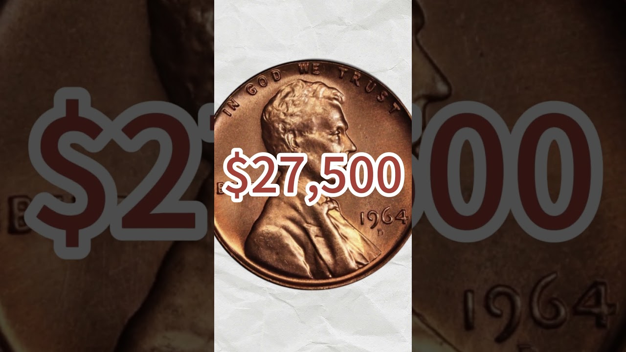 1964 Lincoln penny worth $27,500 &ndash; treasure! #coin #penny #coincollecting #coinvalue #treasurehunt