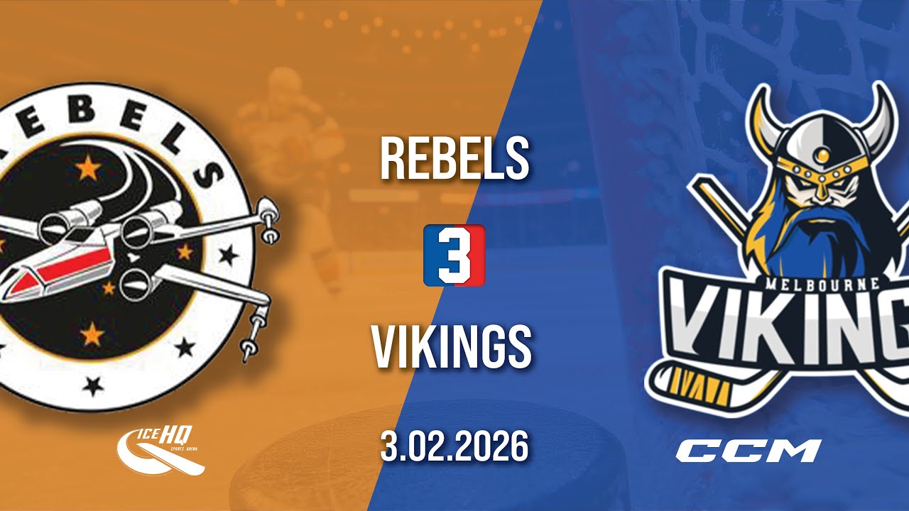 Rebels vs Vikings - Div 3 - 3rd February - iceHQ Rec League ice hockey