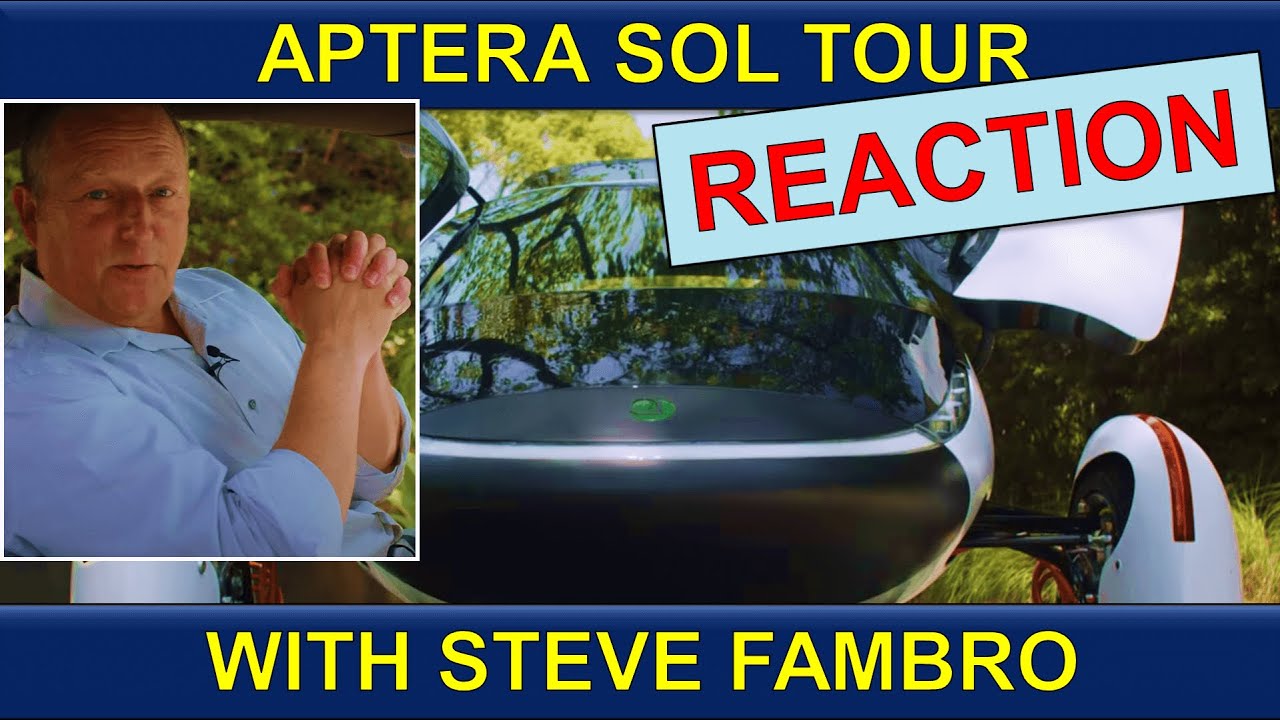 Aptera Sol Tour with Steve Fambro | Reaction | Commentary