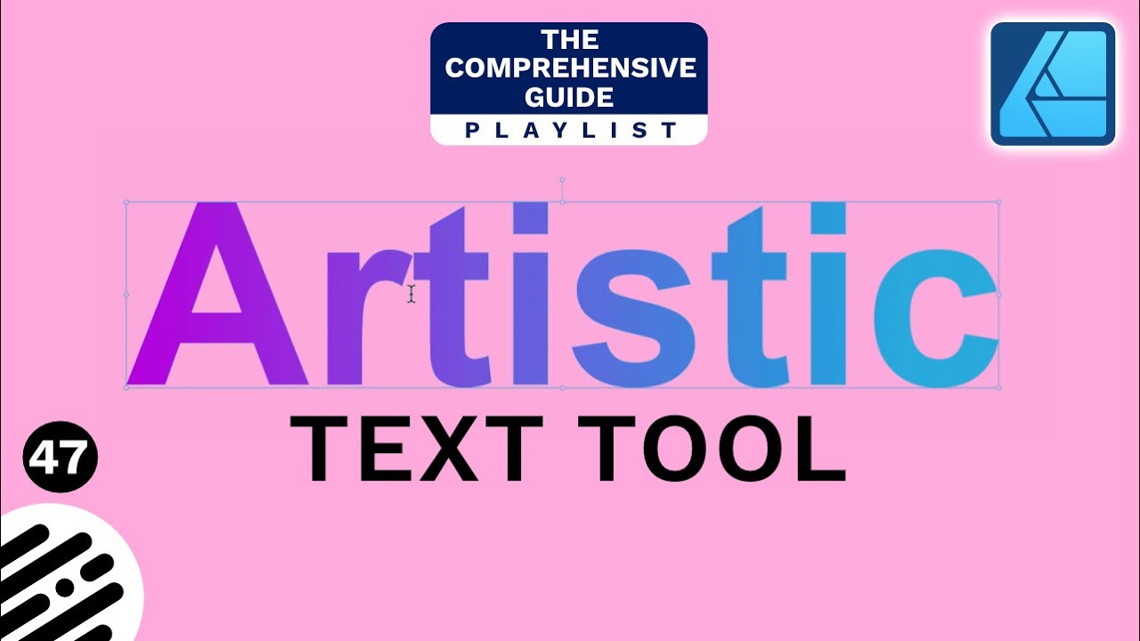 Affinity Designer Tutorial: Artistic Text Tool