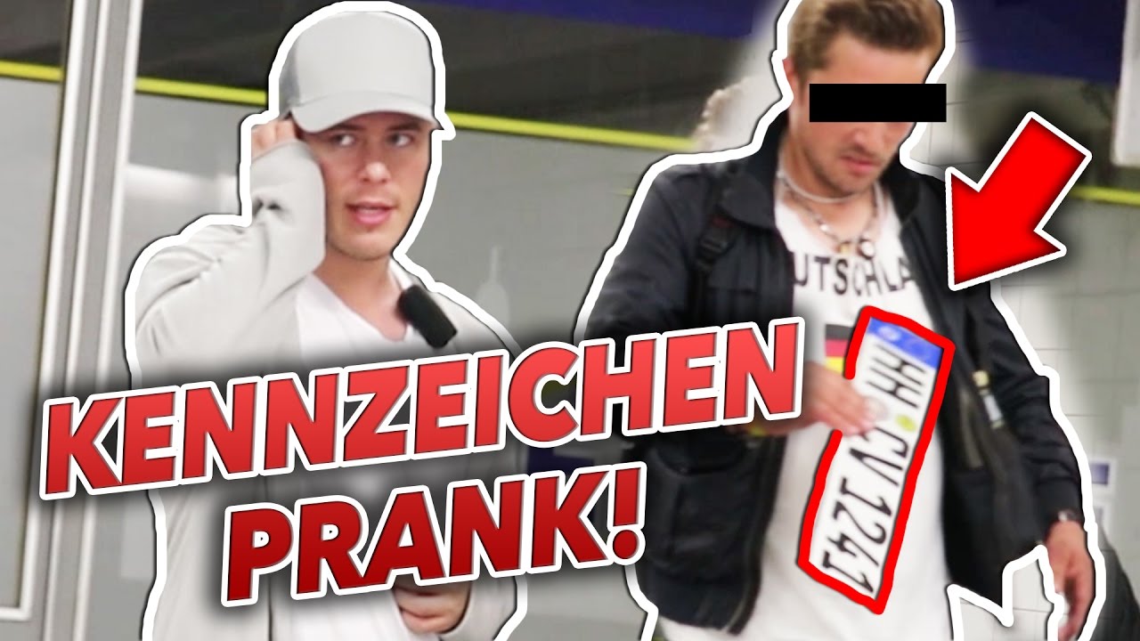Auto-Kennzeichen Abschrauben 2 ! PRANK