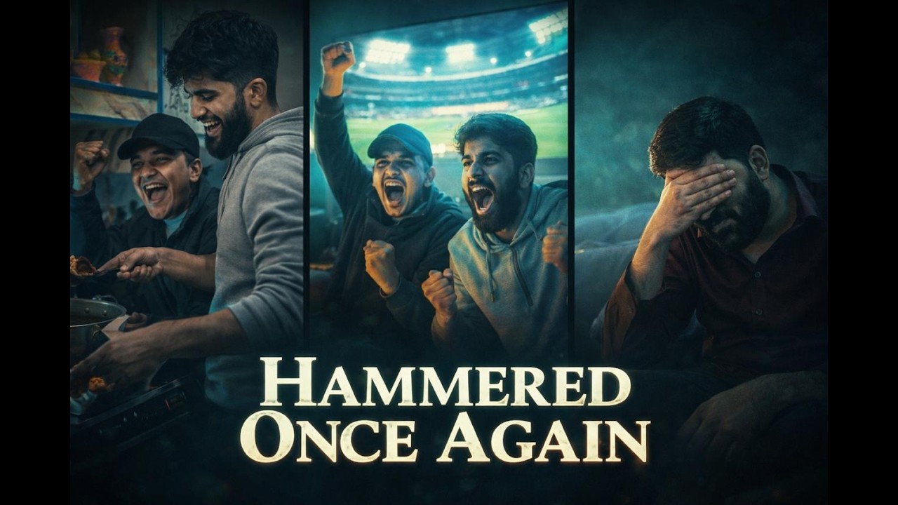 Pakistan vs India Match Reaction | Pakistan Hammered Again | Crazy Watch Party Vlog