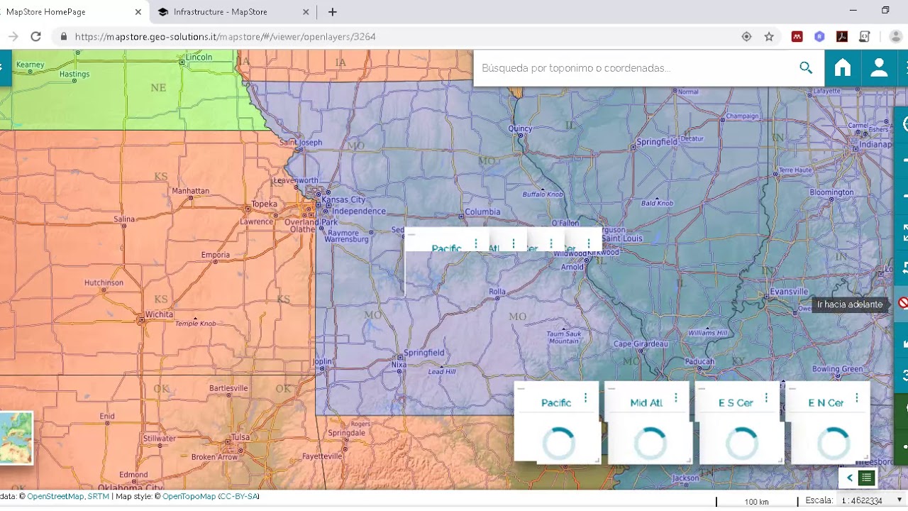Visualizador y editor SIG online  MAPSTORE