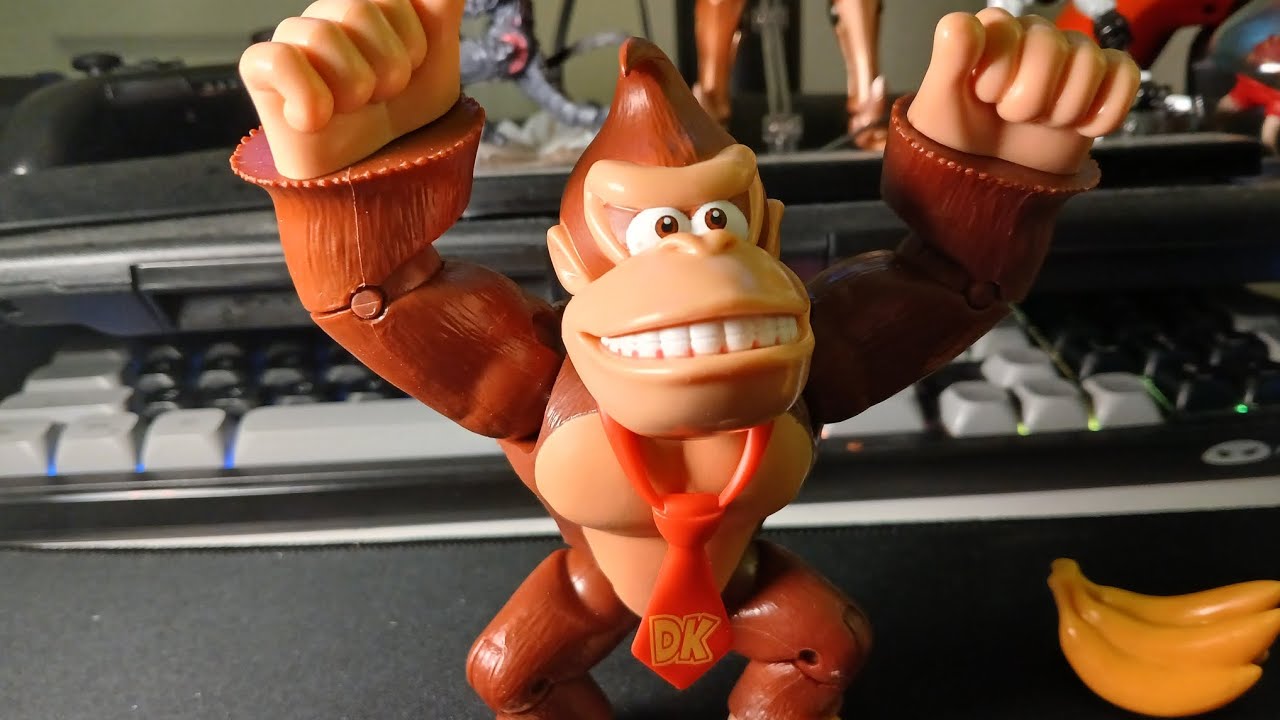 jakks pacific world of Nintendo donkey kong figure review!