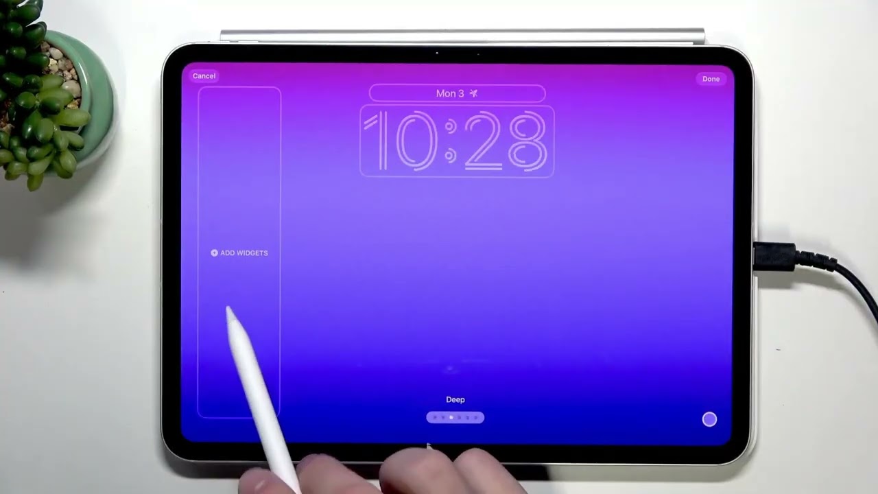 Hintergrund, Widgets & Töne am APPLE iPad 11th Gen Wi‑Fi + Cellular anpassen