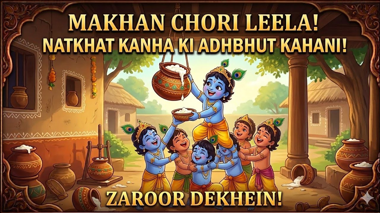 Little Krishna| Makhan Chori Leela|Yoshoda Maiya Se Gopion Ne Sikayat| JyamalarjunUdhar |Episode -6|