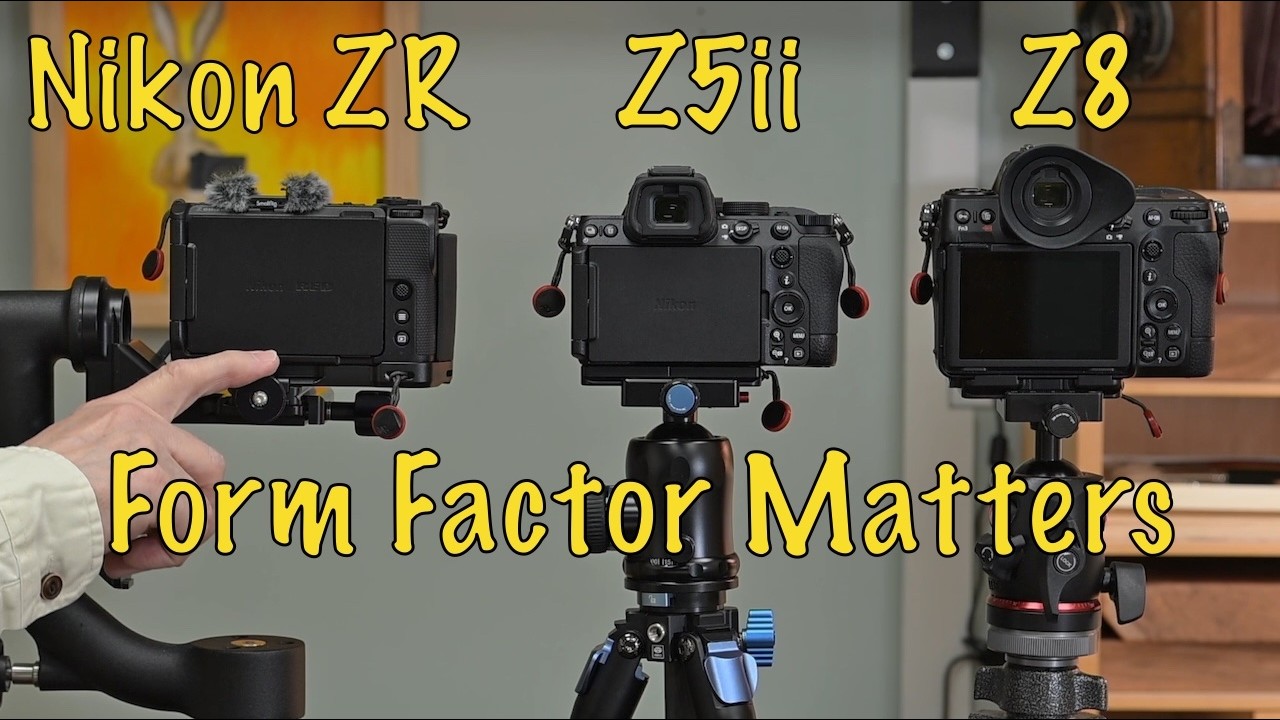 Camera Form Factor Compared Nikon Z5ii ZR Z8, Friday Evening Camera Talk Episode 119