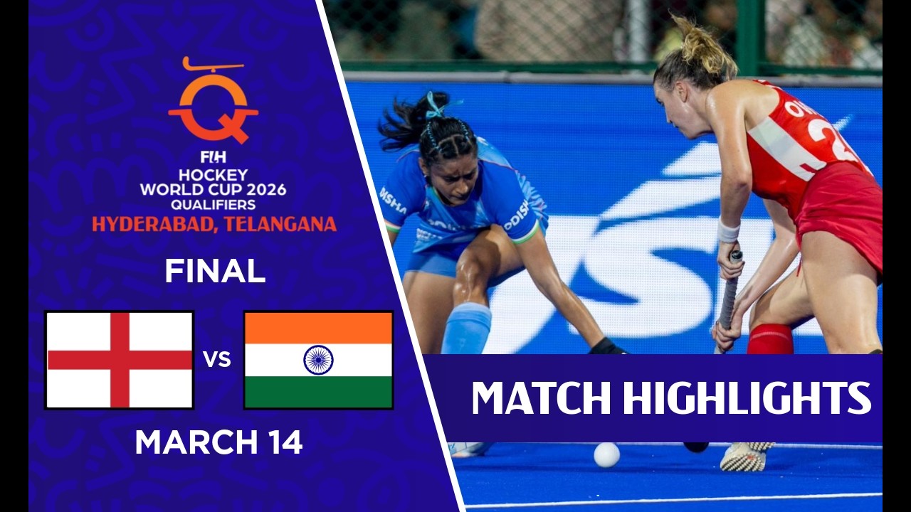 India vs England | FINAL Highlights | FIH Hockey World Cup 2026 Qualifiers, Telangana, Hyderabad