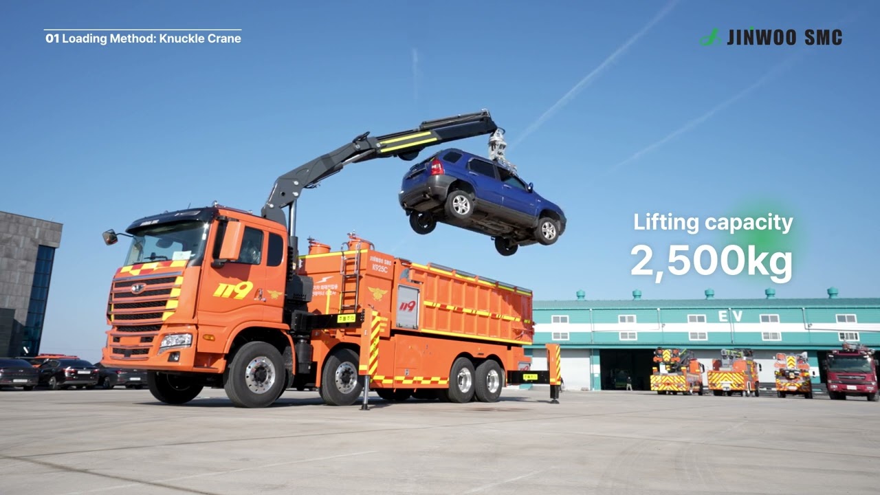 Water tank container for fire suppression of electric cars(JWF K925C)