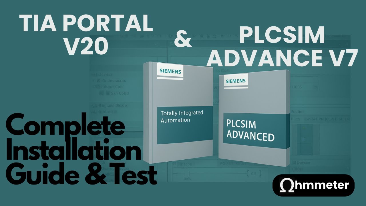 How to install SIEMENS TIA Portal V20 & PLC SIM Advance V7 with download links!