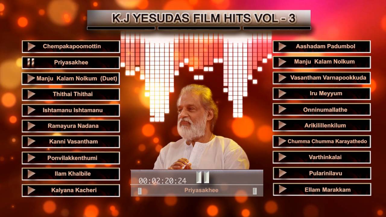 K J Yesudas Malayalam Hits |  Malayalam Songs | Full Audio Jukebox Vol-3
