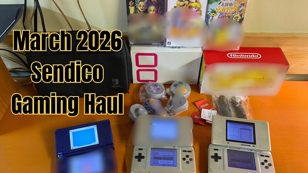 Sendico Japan Haul: Nintendo DS Fat, DSi, Switch Games & Nintendo Gashapon Unboxing