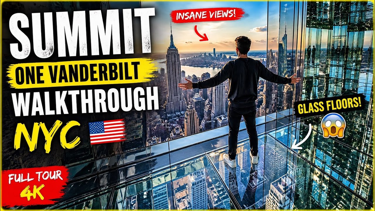 SUMMIT One Vanderbilt Walkthrough NYC 🇺🇸 | Unreal Glass Floors & Sky Views 😱