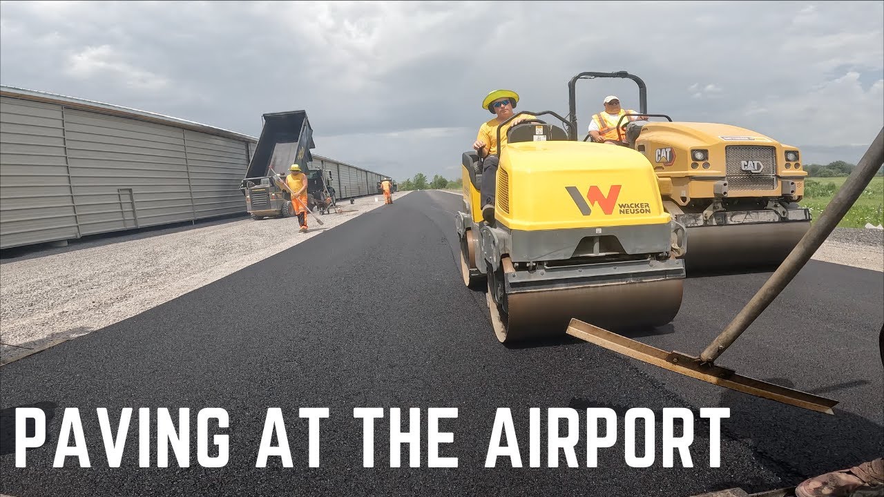 Long Roadway and Parking Lot Pave
