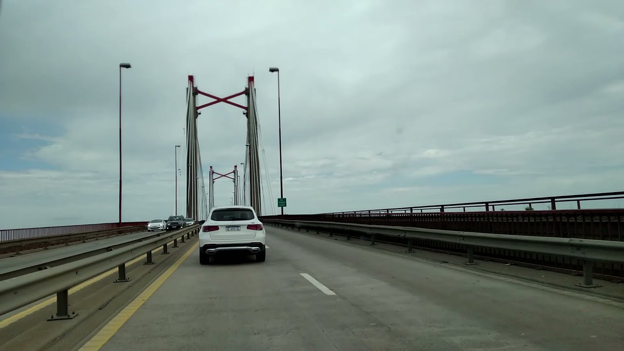 Puente Zárate Brazo Largo - Entre Ríos - Buenos Aires, Argentina. Vista auto (car view)