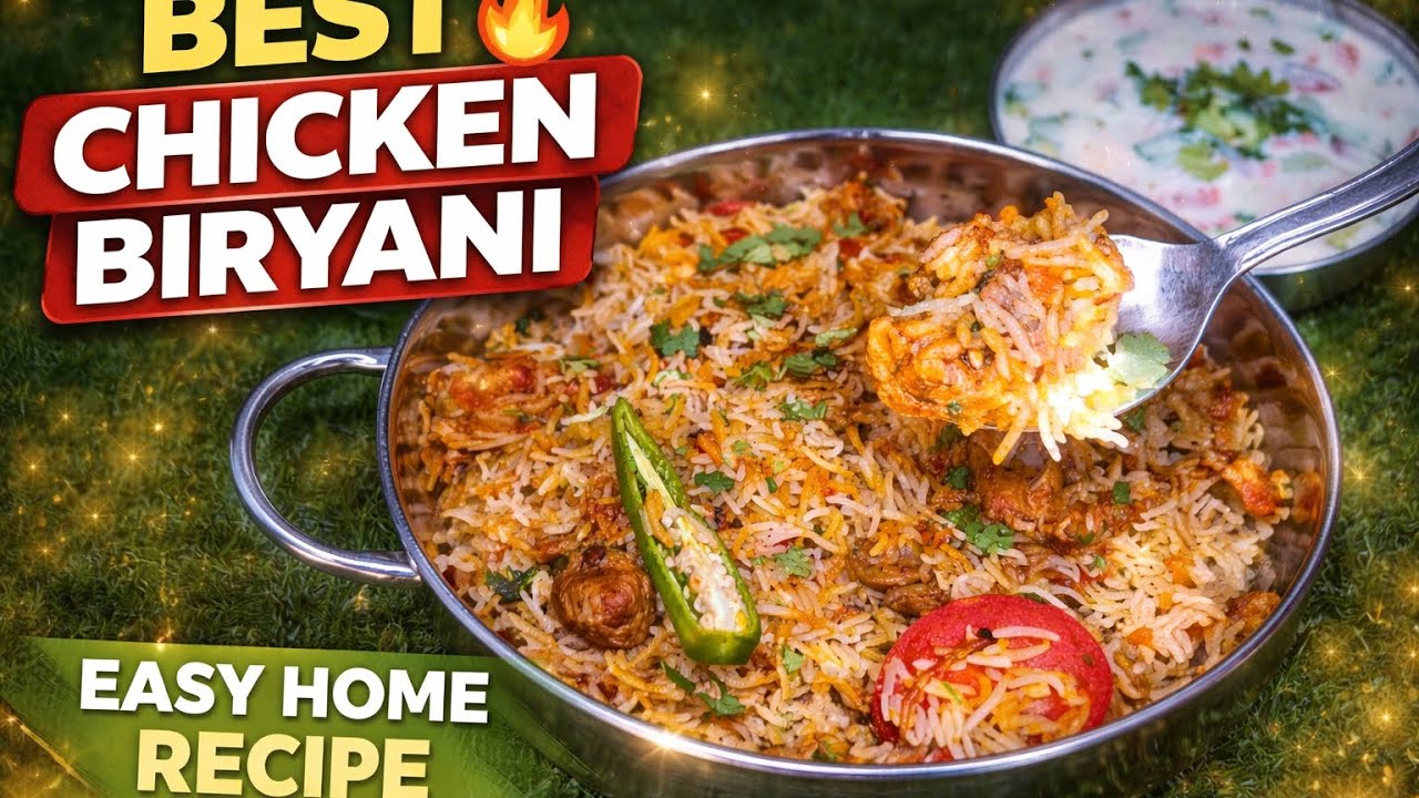 Best Chicken Biryani Recipe | Restaurant Style Biryani at Home