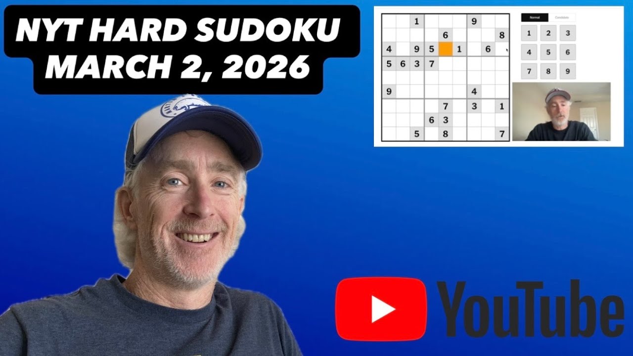Let's CRACK the NYT Hard Sudoku! [March 2, 2026] Walkthrough Solution