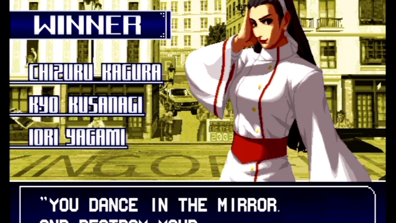 The King of Fighters 2003 (PlayStation 2) Arcade as 3 Sacred Treasures Team