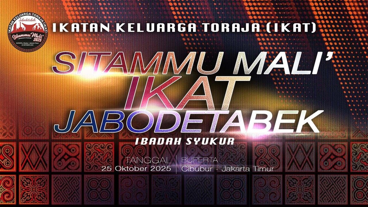 IBADAH SYUKUR SITAMMU MALI' IKAT JABODETABEK 2025