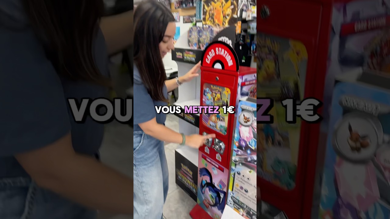 Cette machine m'a fait drop une carte DE FOU 🤯 #pokemon #pok&eacute;mon #pokemoncard #pokemoncollection