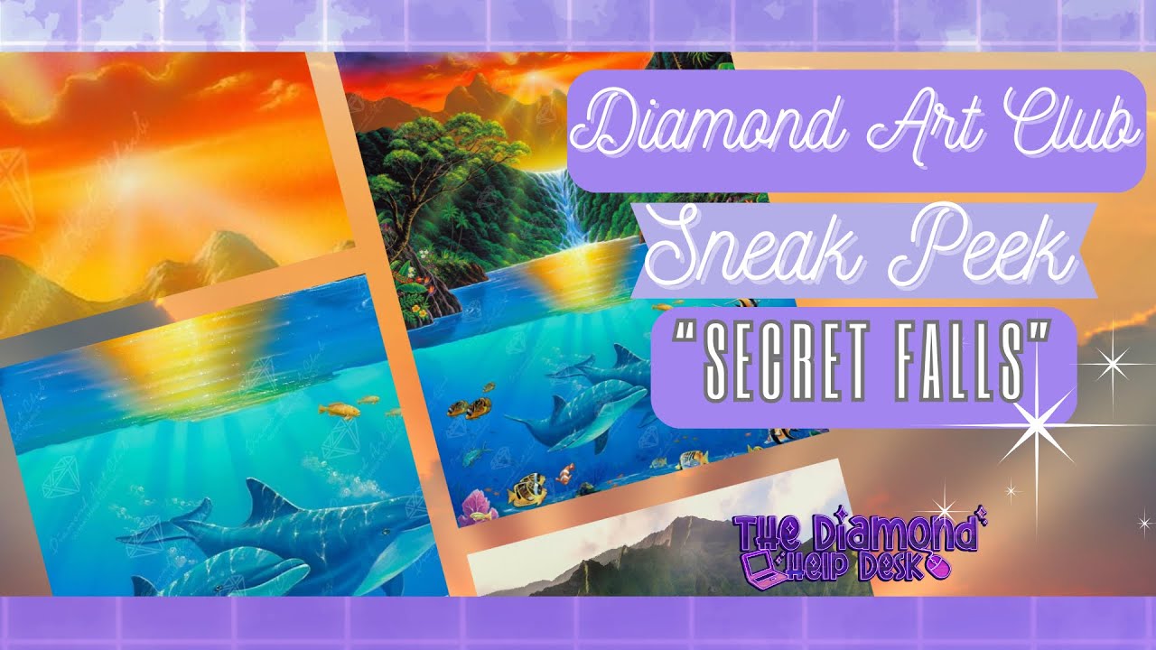 Diamond Art Club Sneak Peek: Secret Falls by Jeff Wilkie 🐬