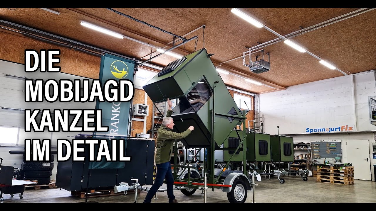 Mobijagd - Jagdkanzelaufbau, wie funktioniert die Kanzel - Ideal für Dürckjagd, Erntejagd, Ansitz