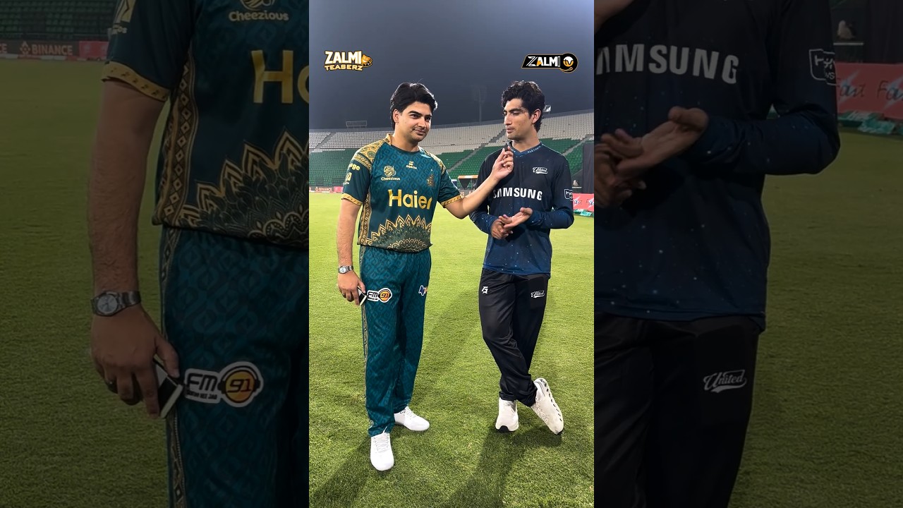 Naseem Shah: &ldquo; I don't want to think, that's why I chose cricket.&rdquo;😂 | PSL X | Zalmi Teaserz 🎭