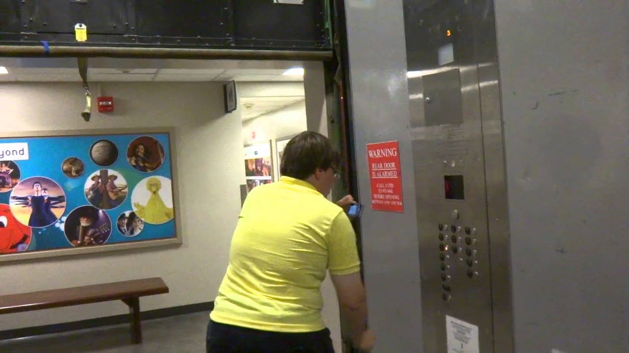 HUGE & FAST! Tejas Traction Freight Elevator at Communications Building B, UT Austin, TX.