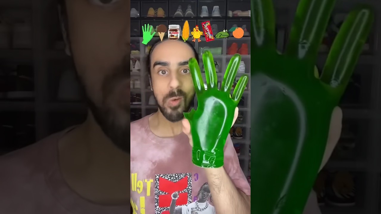 Food ASMR Eating a Hand gummy and other😇😂😝😚🤤💆&zwj;♂️ #shorts #viral #viralshorts