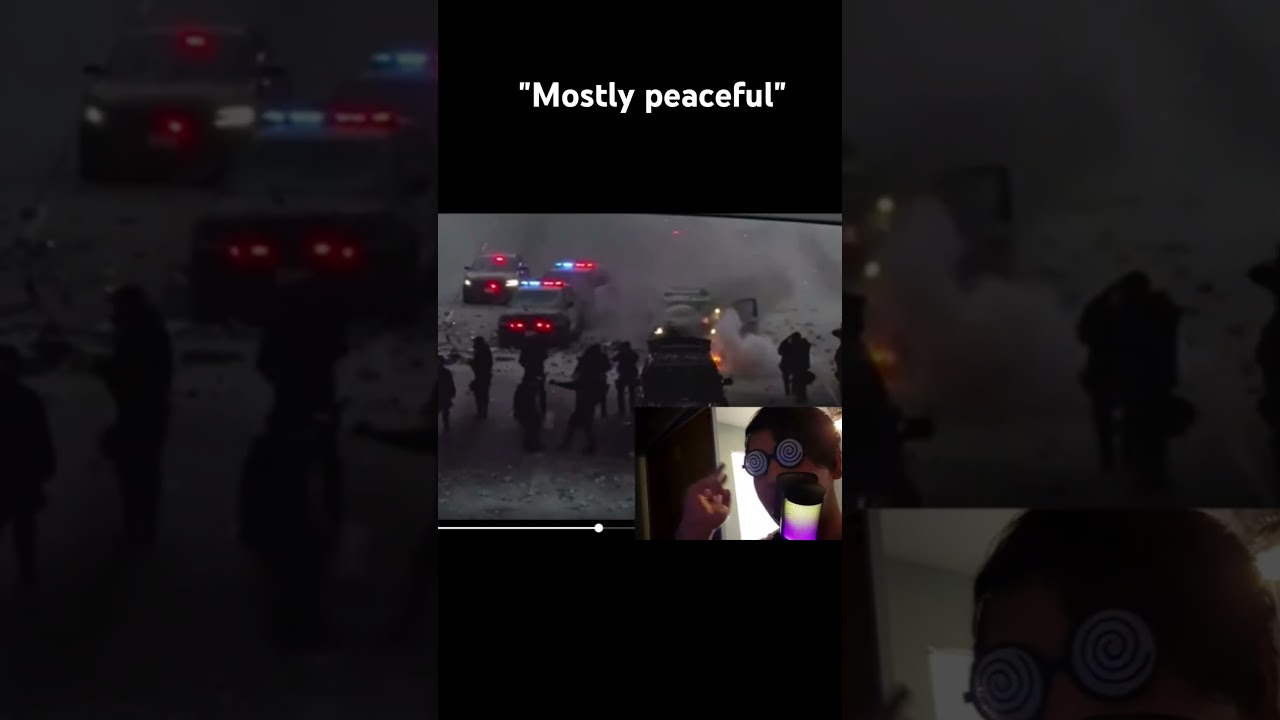 Mostly Peaceful Protest #reaction #shorts #news #protest #politics #police #fire #latestnews