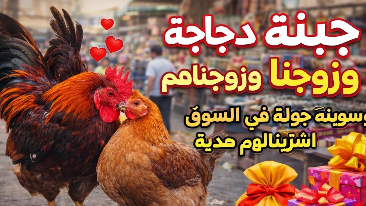  جبت دجاجة جديدة للديج وزوجناهم 🐔😍 وسويت إلها عش للبيض | وجولة بالسوق واشتريت أغراض للبيت