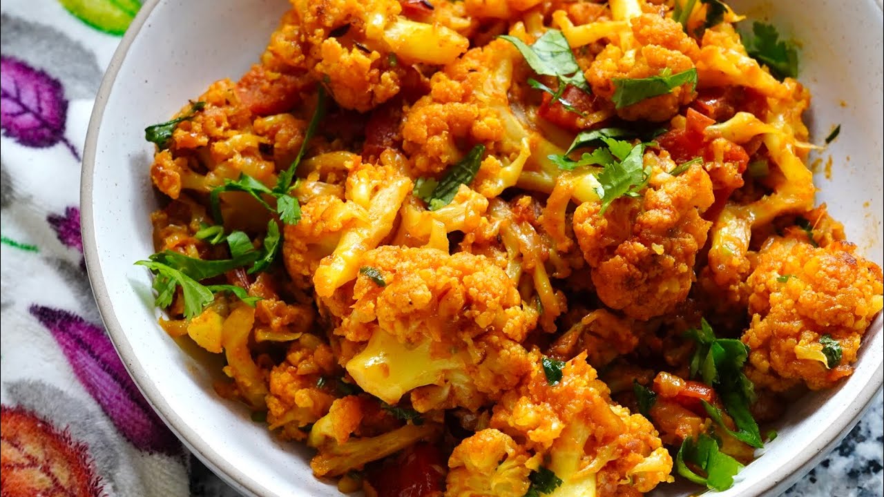 TOMATO CAULIFLOWER FRY (So DELICIOUS & EASY) | VEGAN Cauliflower Recipe