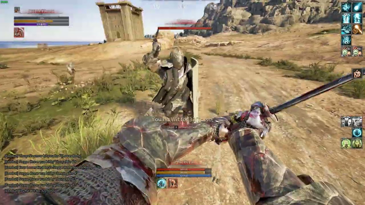 Mortal Online 2 PVP - CowardlyKnights run to Guards